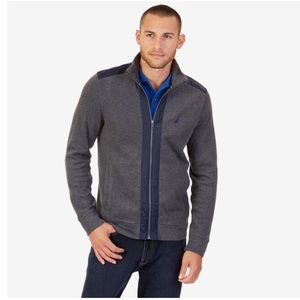 Nautica mixed-media track jacket